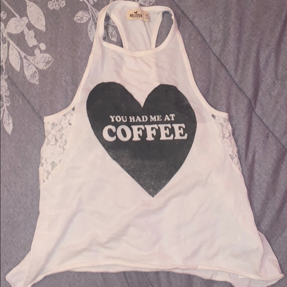 Lace detail Hollister tank top